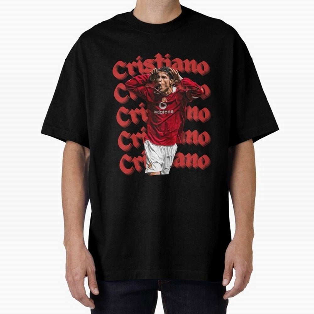 CR7 Oversized T-Shirt Turn Up for the FIFA World Cup 2026 Journey through CR7 and Messi Highlights, Portugal Pride, Classic Soccer Heritage, Championship Pressure, Fan Loyalty and International Pride; Great for Supporters Who Love Legendary