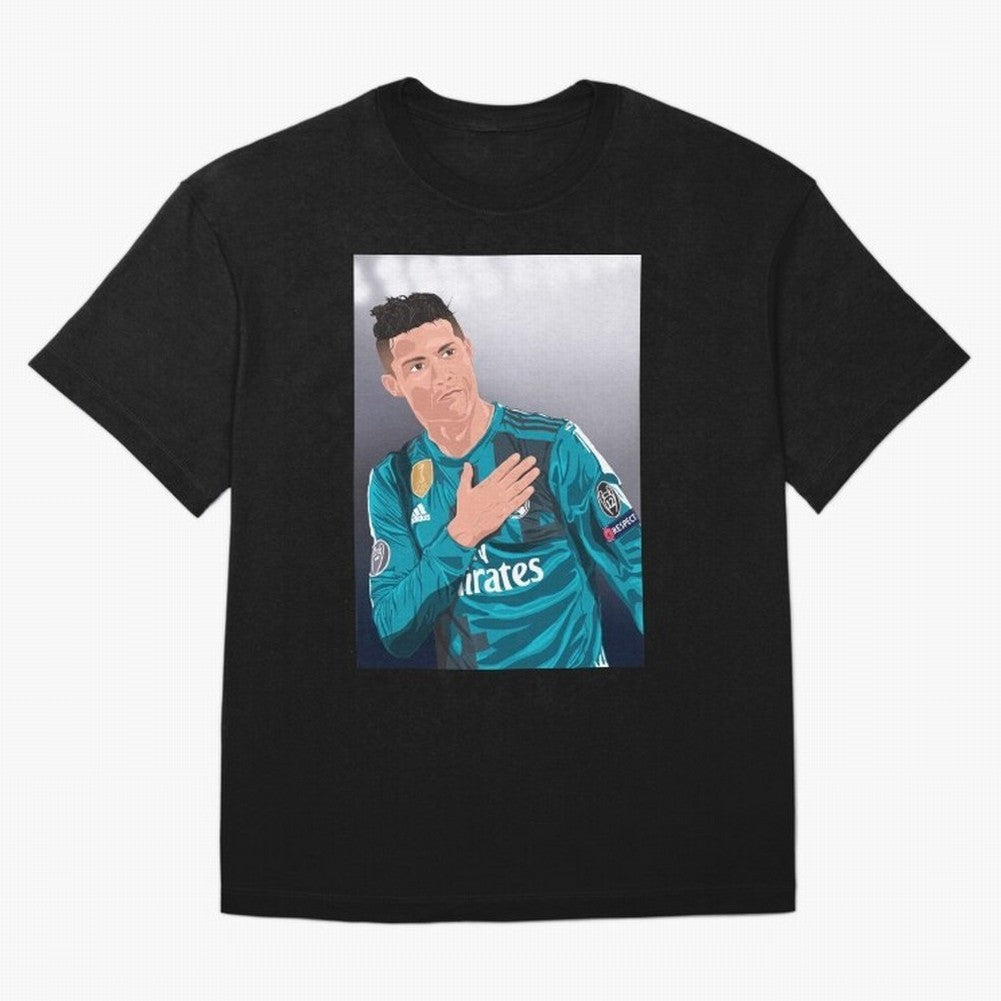 Cristiano Ronaldo Oversized T-Shirt Celebrate Global Passion for FIFA World Cup 2026 USA Canada Mexico for Fans of Neymar, Haaland and Cristiano Ronaldo and England, Bringing Retro Football Energy, Iconic Rivalries, Trophy Chase Drama and Stadium