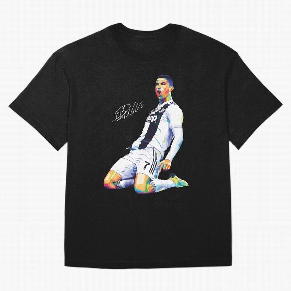 C Ronaldo Wpap Pop Art Oversized T-Shirt Back the Journey through FIFA World Cup 2026 Group Stage Spirit, Capturing Spain, Neymar, Retro Football Energy, Iconic Rivalries, Trophy Chase Drama and Stadium Atmosphere; Ideal for Football Dads, Football