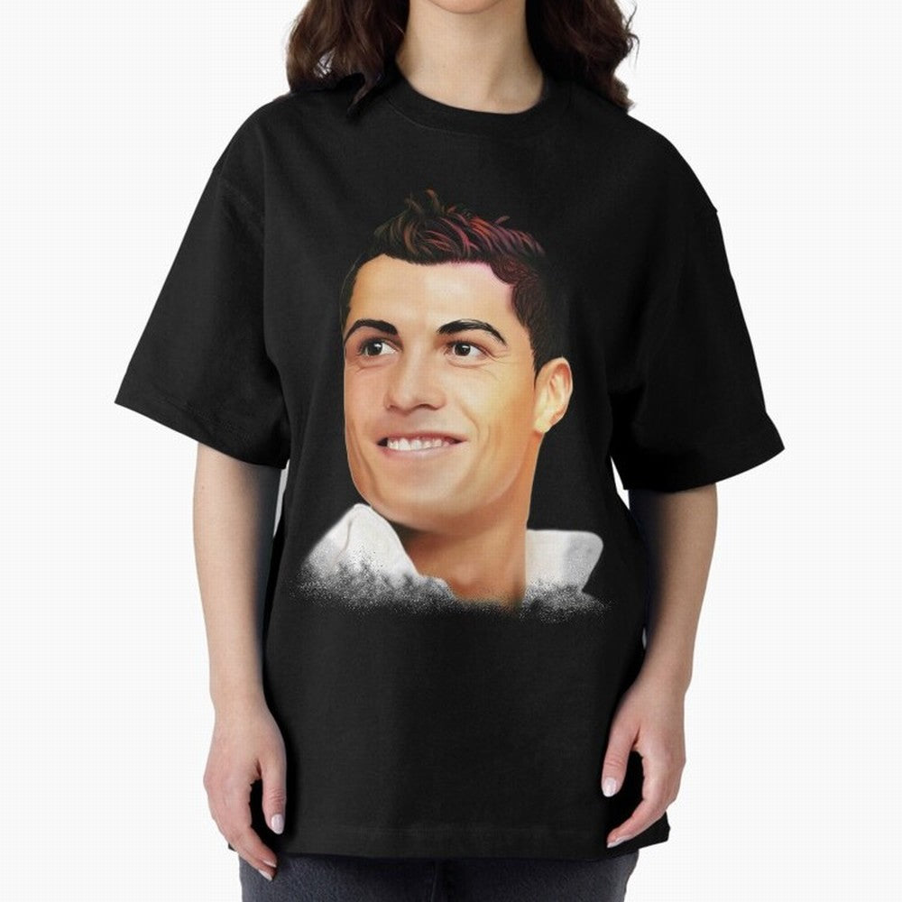 Cristiano Ronaldo CR7 | Digital Painting Oversized T-Shirt Show Up for the Glory of the FIFA World Cup 2026 Journey through Messi, CR7 and Mbappe Highlights, Argentina and Brazil Pride, Fan Favorite Moments, National Team Passion, Big Match Drama