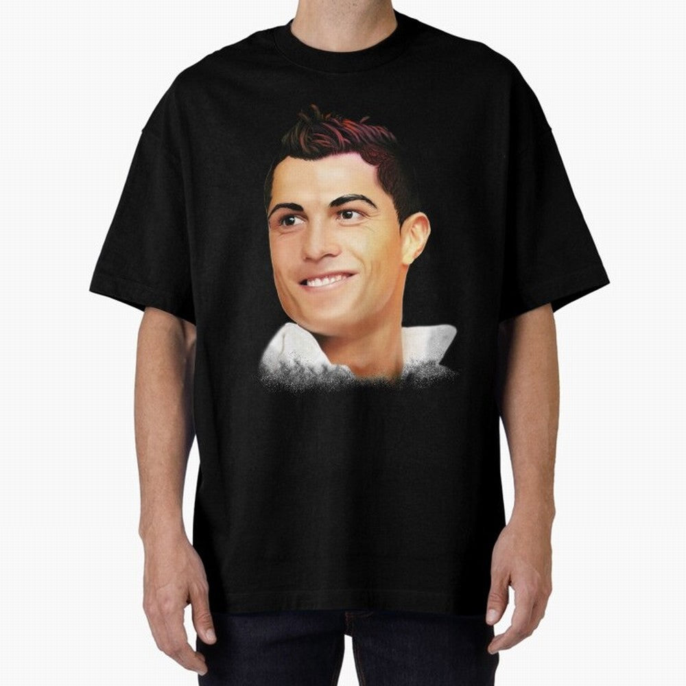Cristiano Ronaldo CR7 | Digital Painting Oversized T-Shirt Show Up for the Glory of the FIFA World Cup 2026 Journey through Messi, CR7 and Mbappe Highlights, Argentina and Brazil Pride, Fan Favorite Moments, National Team Passion, Big Match Drama