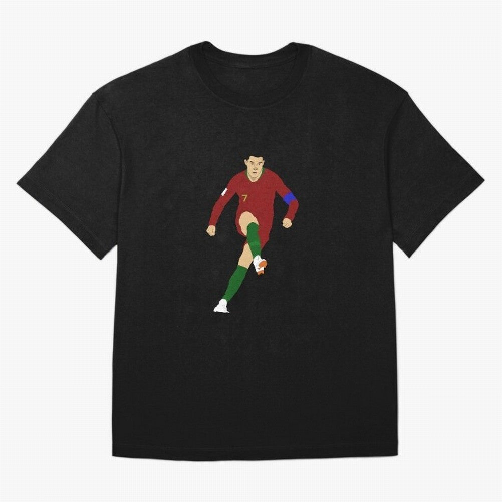 Cristian Ronaldo Design - Portugal - Real Madrid - Illustration - Cartoon - T-Shirt - Shirt - Sticker - Phone Case - CR7 Oversized T-Shirt Make Game Day About Match Day Hype around FIFA World Cup 2026 Group Stage, CR7 and Messi, Brazil, Portugal
