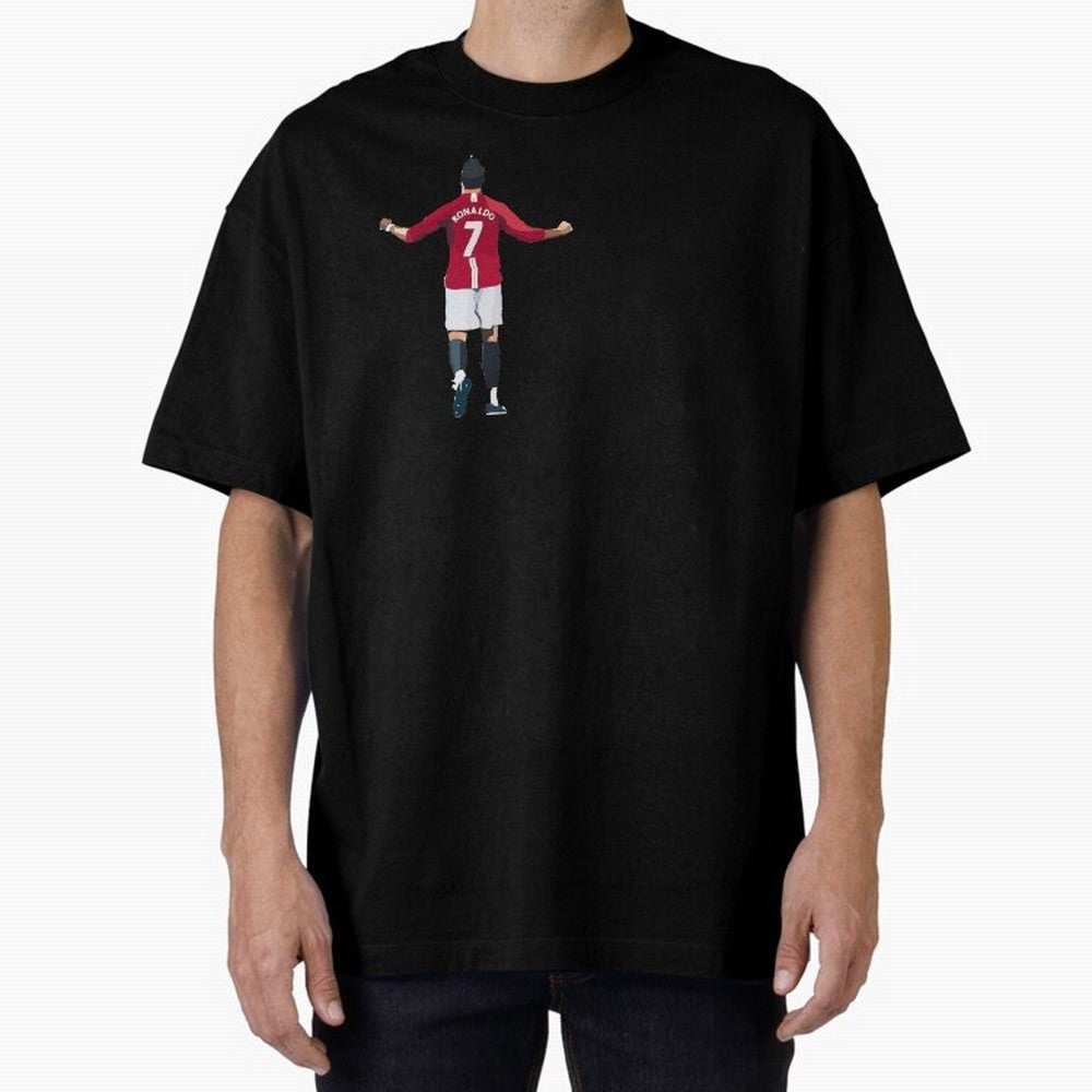 Cristiano Ronaldo CR7 Oversized T-Shirt Celebrate Classic Football Spirit in FIFA World Cup 2026 Group Stage for Fans of Haaland and France, Bringing Soccer Culture, Superstar Moments, National Team Dreams and Competitive Fire; Ideal for Football