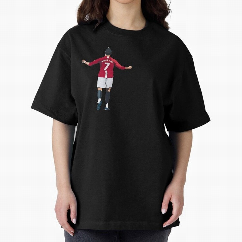 Cristiano Ronaldo CR7 Oversized T-Shirt Celebrate Classic Football Spirit in FIFA World Cup 2026 Group Stage for Fans of Haaland and France, Bringing Soccer Culture, Superstar Moments, National Team Dreams and Competitive Fire; Ideal for Football