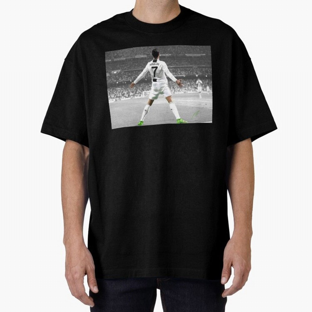 Cristiano Ronaldo Oversized T-Shirt Celebrate Rivalries and Pride in FIFA World Cup 2026 Group Stage Connected to Haaland, Brazil, Portugal and Argentina Energy, Supporter Pride, Iconic Celebrations, Legendary Names and Global Match Day Energy;