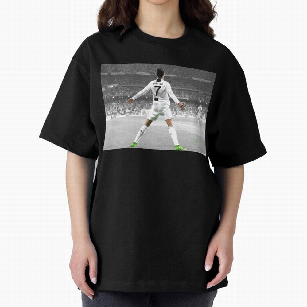 Cristiano Ronaldo Oversized T-Shirt Celebrate Rivalries and Pride in FIFA World Cup 2026 Group Stage Connected to Haaland, Brazil, Portugal and Argentina Energy, Supporter Pride, Iconic Celebrations, Legendary Names and Global Match Day Energy;