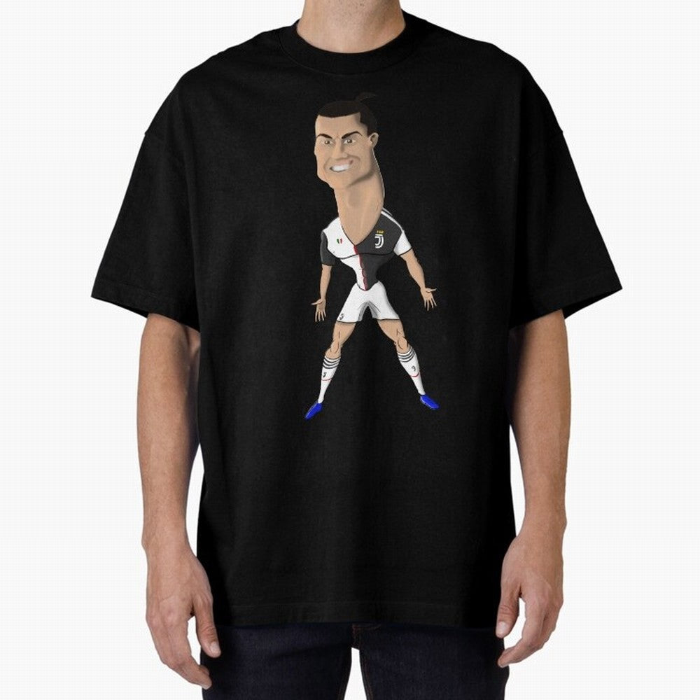 CR7 Oversized T-Shirt Turn Up for Global Football Passion for FIFA World Cup 2026, Connected to Messi, CR7 and Mbappe, Spain, Stadium Memories, Football Loyalty, International Chants and Championship Tradition; Ideal for Football Dads, Football