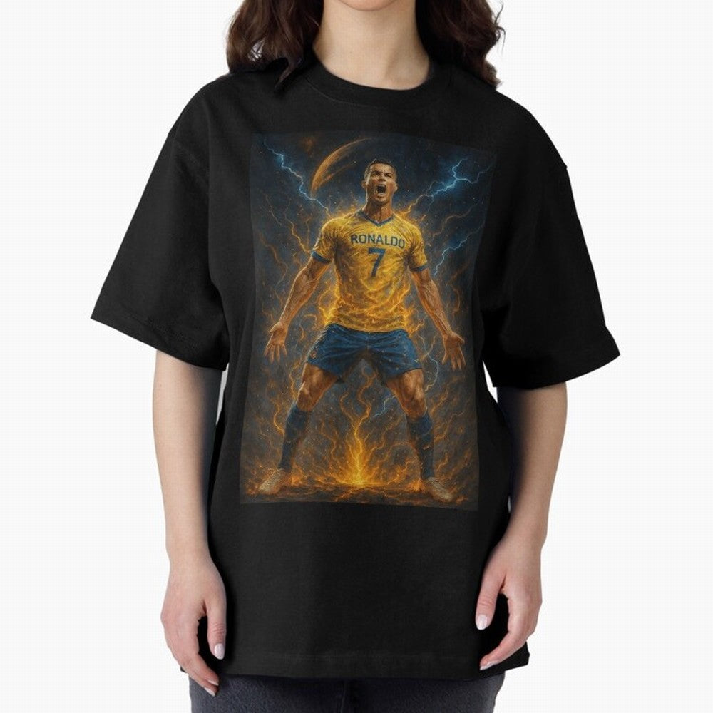 Cristiano Ronaldo Oversized T-Shirt Feel the Roar of FIFA World Cup 2026 USA Canada Mexico Spirit, Capturing Netherlands, Cristiano Ronaldo, Classic Soccer Heritage, Championship Pressure, Fan Loyalty and International Pride; Built for Supporters