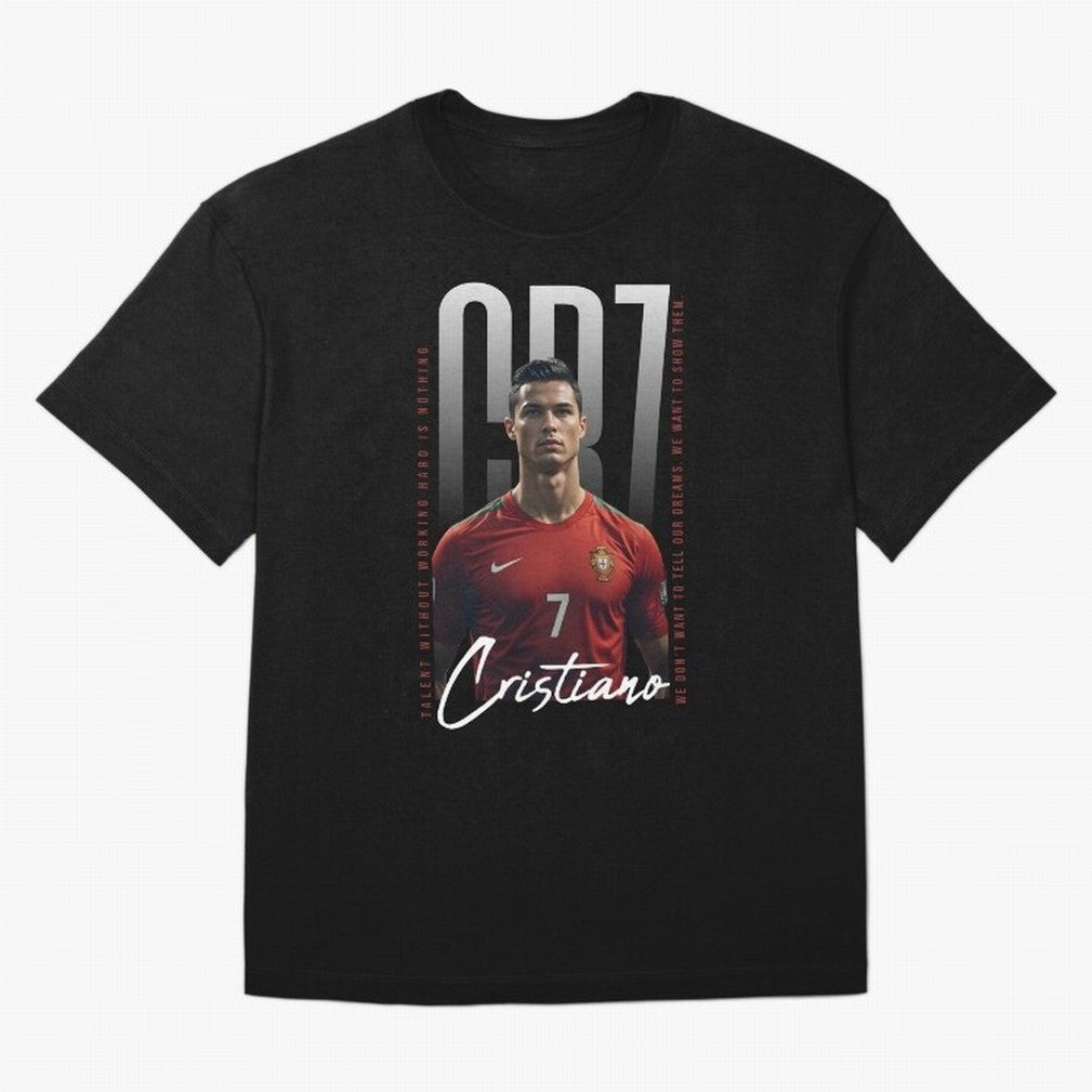 Cristiano Ronaldo Oversized T-Shirt Celebrate FIFA World Cup 2026 Spirit, Filled with Spain, Cristiano Ronaldo, Champion Mindset, Group Stage Buzz, Knockout Tension and Passionate Fan Culture; Ideal for Football Dads, Football Moms, Friends,