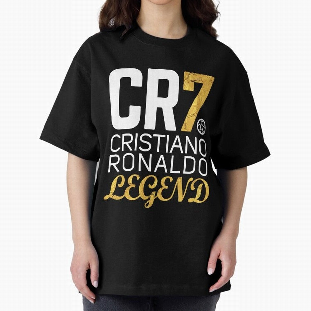 CR7 legend gold Oversized T-Shirt Unlock the FIFA World Cup 2026 Group Stage Journey through CR7 Highlights, Portugal, Spain and Germany Pride, Tournament Hype, Historic Matchups, Family Viewing Parties and Global Sports Pride; Created for Match