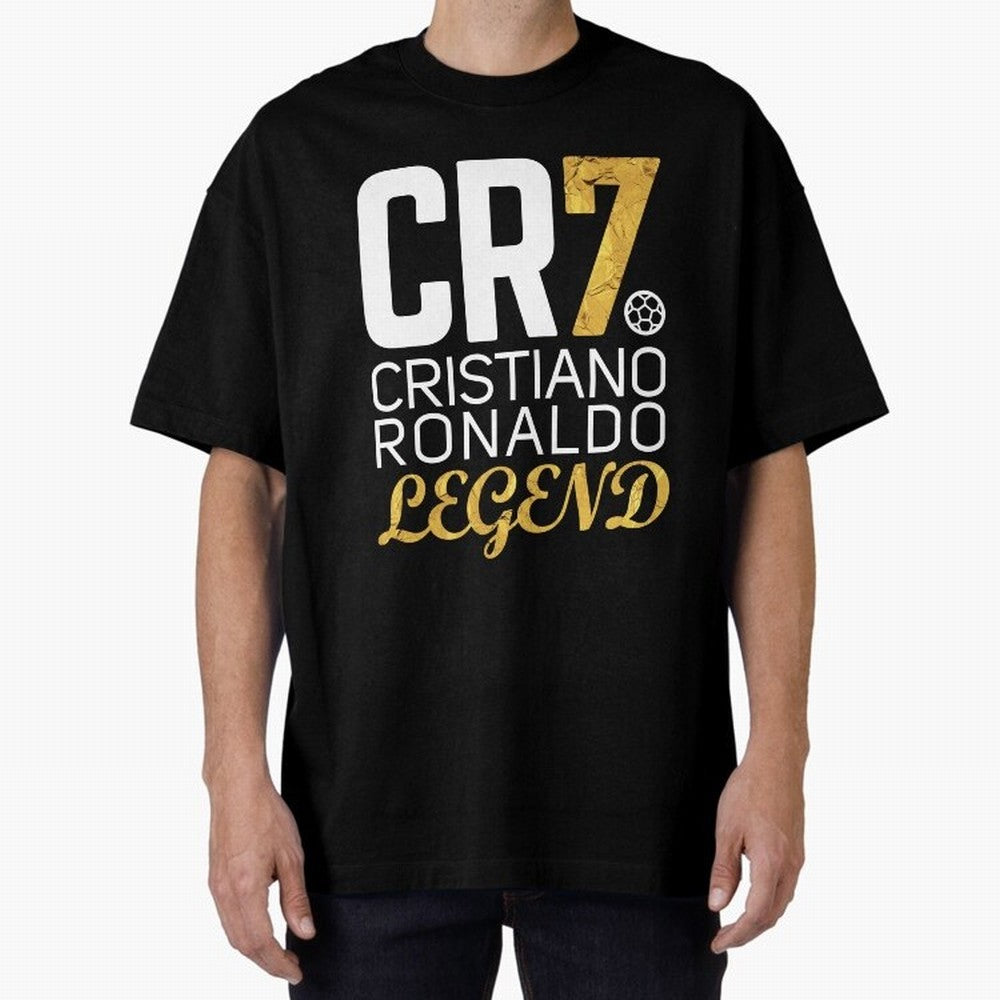 CR7 legend gold Oversized T-Shirt Unlock the FIFA World Cup 2026 Group Stage Journey through CR7 Highlights, Portugal, Spain and Germany Pride, Tournament Hype, Historic Matchups, Family Viewing Parties and Global Sports Pride; Created for Match