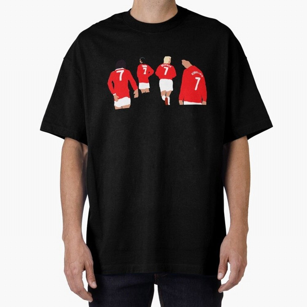 Manchester United Number 7 Legends Oversized T-Shirt Bring a Champion Mindset to the FIFA World Cup 2026 Journey through Messi and Cristiano Ronaldo Highlights, Argentina Pride, Vintage Soccer Flavor, Modern Football Stars, National Flags and Final