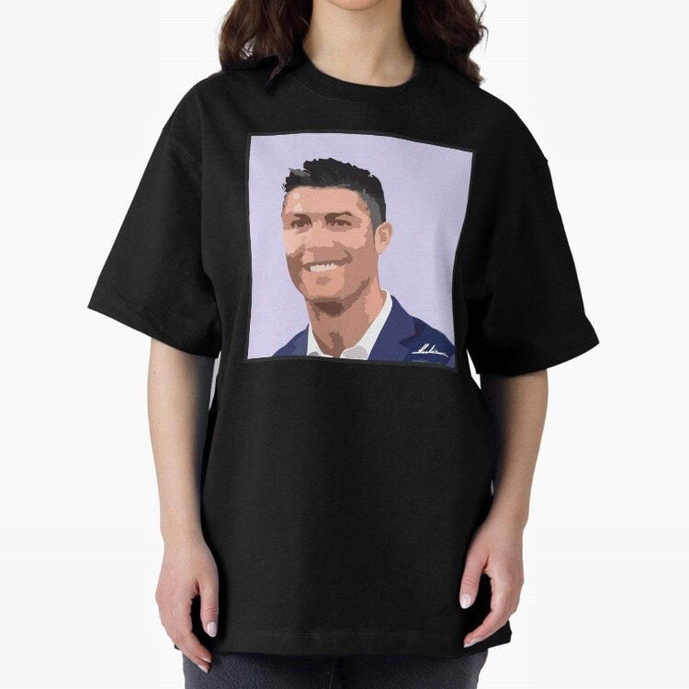 Cristiano Ronaldo Oversized T-Shirt Show Your Love for Global Football Passion for FIFA World Cup 2026, Celebrating Cristiano Ronaldo, Brazil, Portugal and Argentina, Supporter Pride, Iconic Celebrations, Legendary Names and Global Match Day