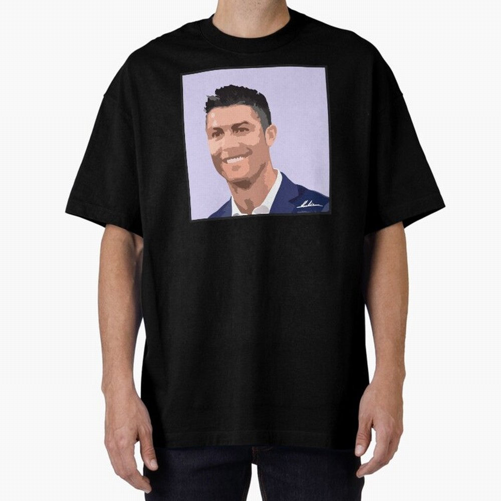 Cristiano Ronaldo Oversized T-Shirt Show Your Love for Global Football Passion for FIFA World Cup 2026, Celebrating Cristiano Ronaldo, Brazil, Portugal and Argentina, Supporter Pride, Iconic Celebrations, Legendary Names and Global Match Day
