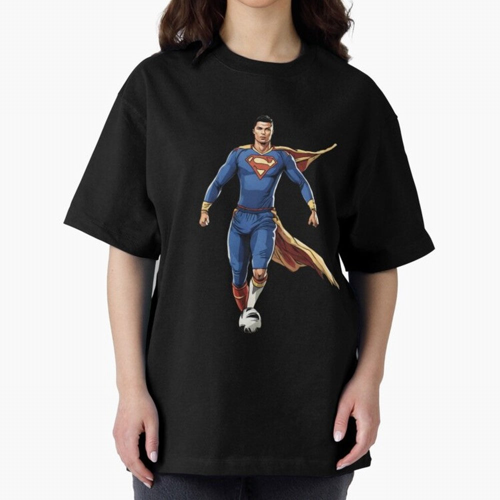 Ronaldo Superhero Oversized T-Shirt Make the Season About Global Football Passion for FIFA World Cup 2026 Group Stage, with Cristiano Ronaldo, Haaland and CR7, Argentina and Brazil, Global Supporter Spirit, Legendary Goals, National Colors and