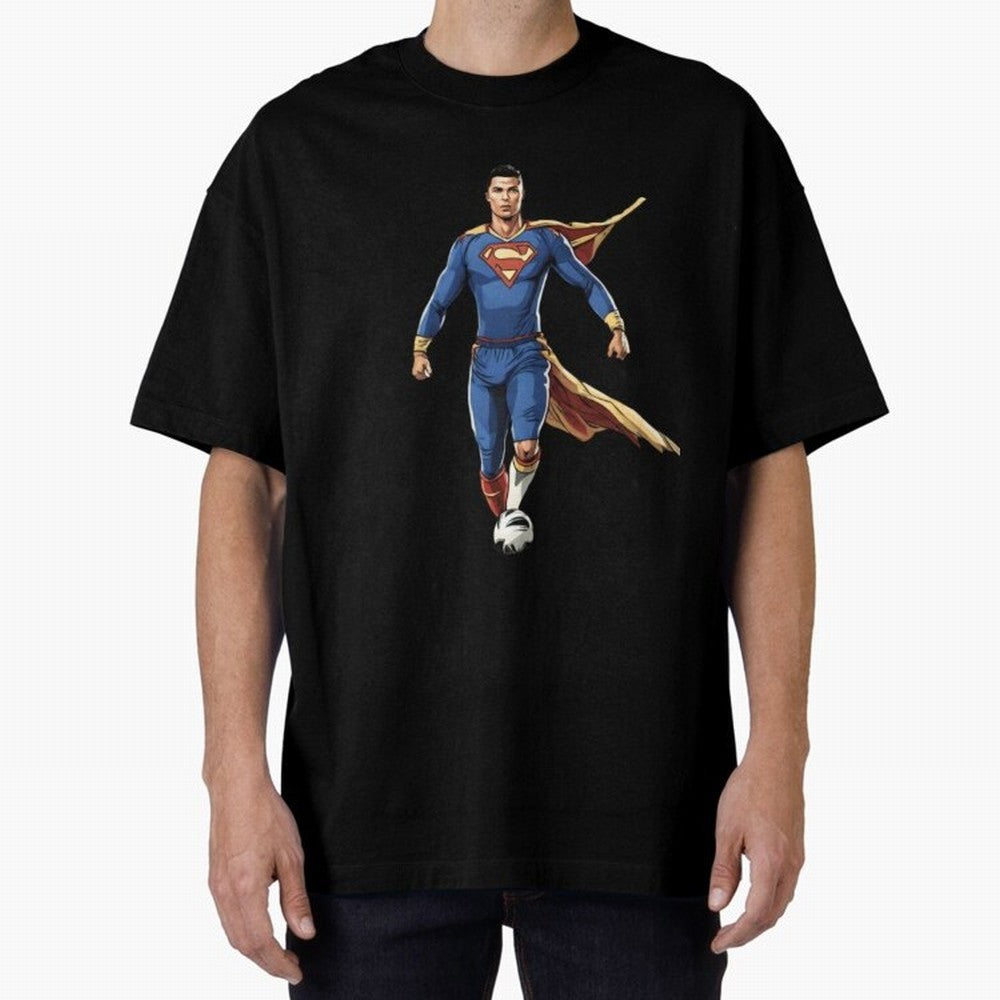 Ronaldo Superhero Oversized T-Shirt Make the Season About Global Football Passion for FIFA World Cup 2026 Group Stage, with Cristiano Ronaldo, Haaland and CR7, Argentina and Brazil, Global Supporter Spirit, Legendary Goals, National Colors and