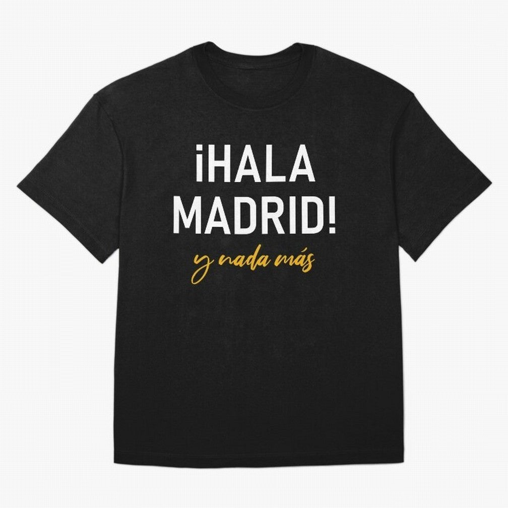 Hala Madrid Oversized T-Shirt Support Your Favorite Stars during Match Day Hype around FIFA World Cup 2026, CR7, France and Portugal, Worldwide Fan Energy, Dramatic Goals, Stadium Lights and Championship Celebrations; Great for Watch Parties,