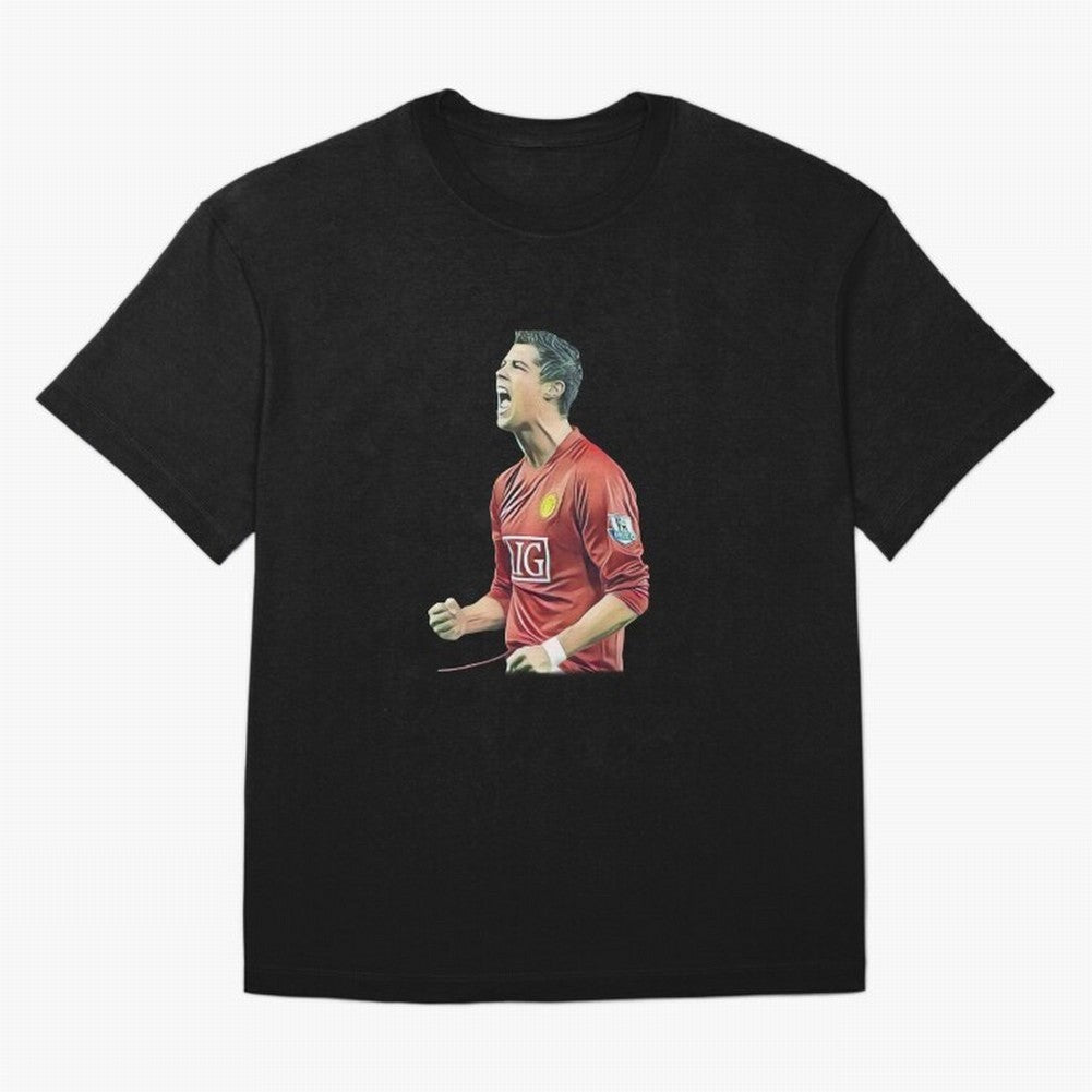 a good celebration from the goat Oversized T-Shirt Remember Iconic Moments from Match Day Hype around FIFA World Cup 2026 USA Canada Mexico, Cristiano Ronaldo, Haaland and CR7, England and Germany, Worldwide Fan Energy, Dramatic Goals, Stadium