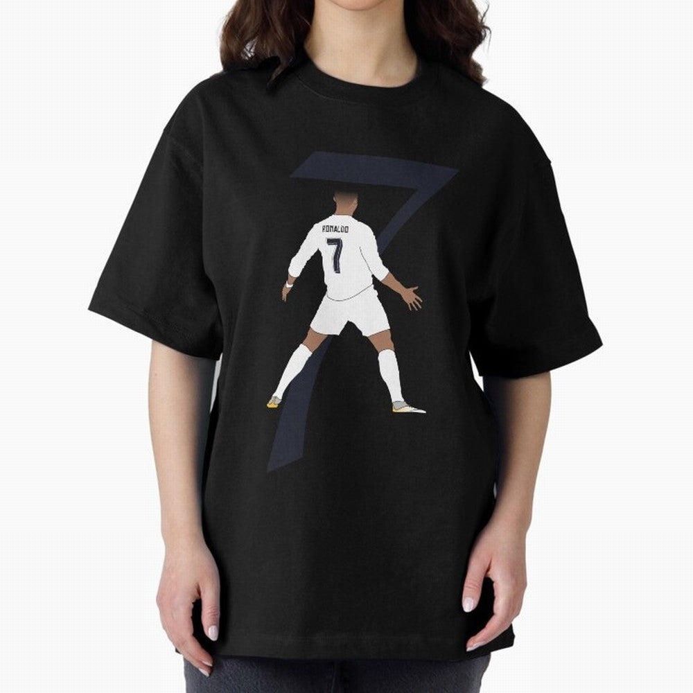 Cristiano Ronaldo #7 Oversized T-Shirt Back Your Heroes with Match Day Hype around FIFA World Cup 2026 Group Stage, Haaland and Mbappe, Brazil, Portugal and Argentina, Football History, Final Match Energy, Crowd Noise and Once in a Lifetime