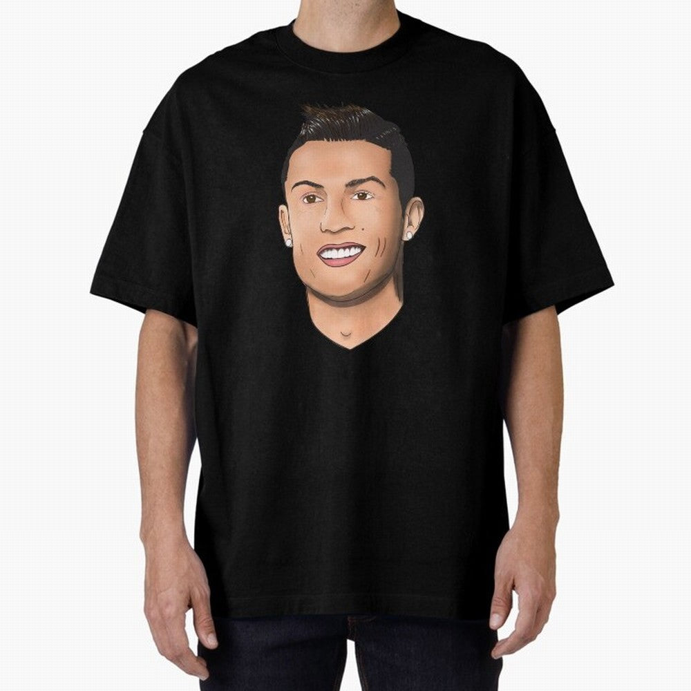 Cristiano Ronaldo Oversized T-Shirt Celebrate the Stars of Match Day Hype around FIFA World Cup 2026 USA Canada Mexico, Neymar, Haaland and Cristiano Ronaldo, France, Supporter Pride, Iconic Celebrations, Legendary Names and Global Match Day