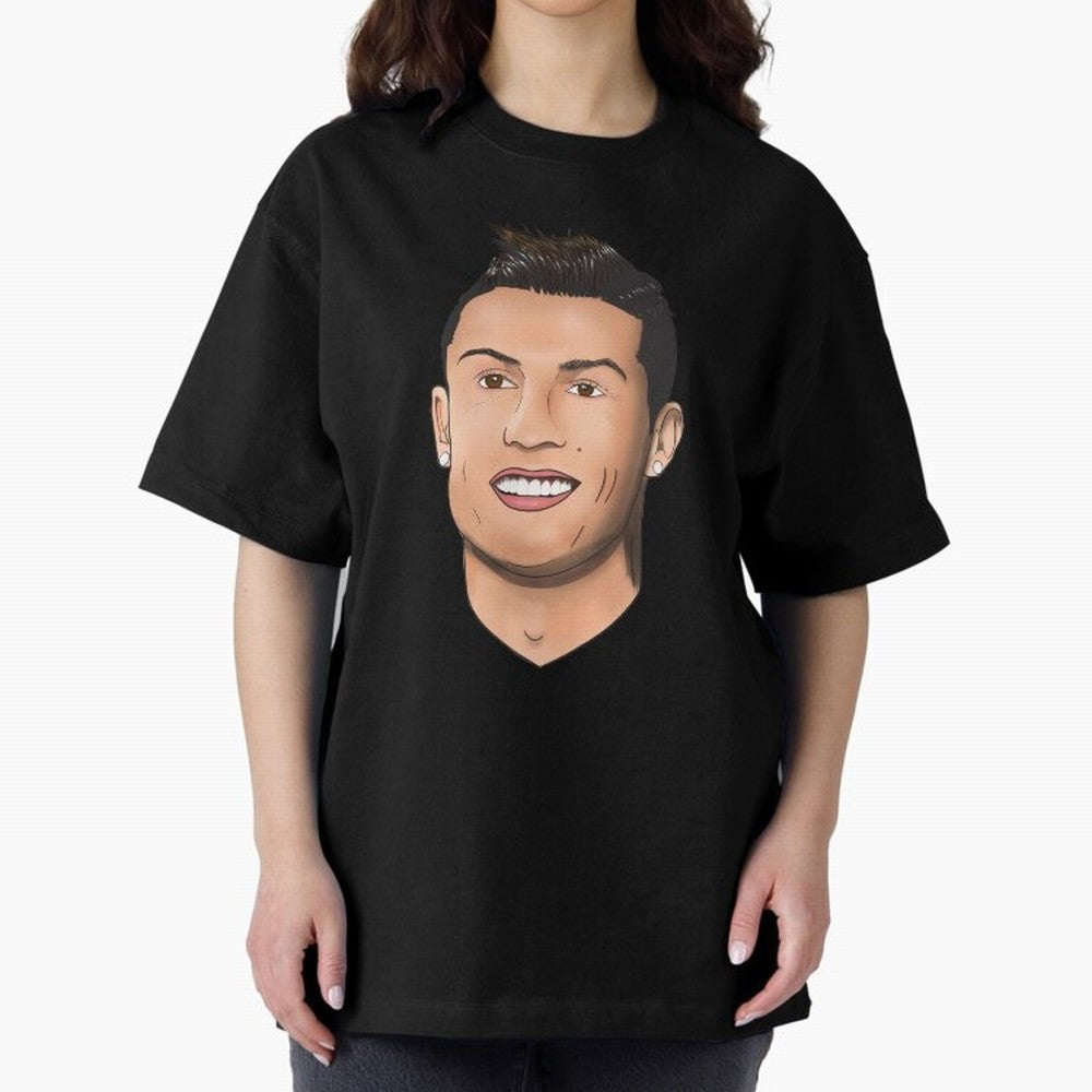 Cristiano Ronaldo Oversized T-Shirt Celebrate the Stars of Match Day Hype around FIFA World Cup 2026 USA Canada Mexico, Neymar, Haaland and Cristiano Ronaldo, France, Supporter Pride, Iconic Celebrations, Legendary Names and Global Match Day
