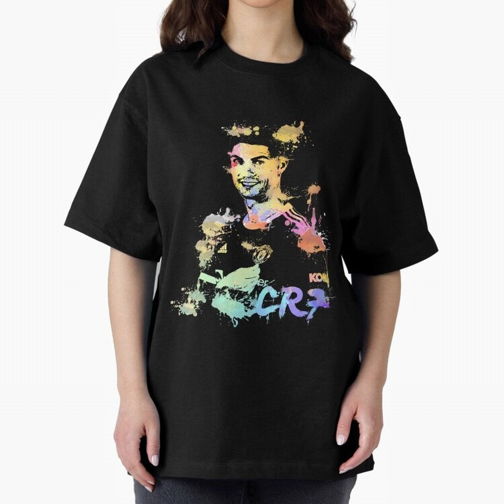 Cristiano Ronaldo Cristiano Ronaldoooo Oversized T-Shirt Feel Global Football Passion for FIFA World Cup 2026, Celebrating Messi, Neymar and Mbappe, Brazil, Match Day Excitement, Supporter Culture, Golden Goals and Global Football Passion; Built