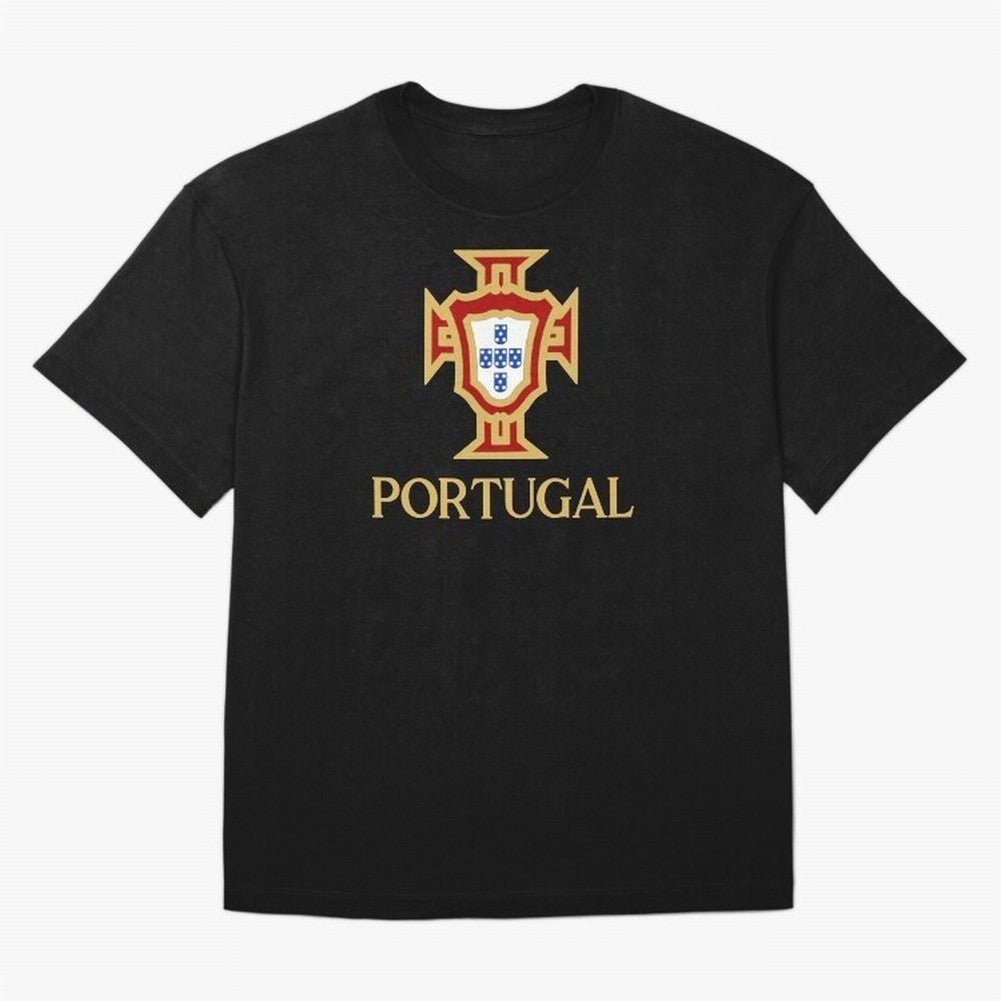 Portugal Gold Alt 3 Oversized T-Shirt Honor Football Greatness during FIFA World Cup 2026 Spirit, Driven by Argentina and Brazil, CR7 and Messi, Match Day Excitement, Supporter Culture, Golden Goals and Global Football Passion; Made for Collectors