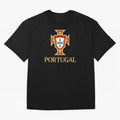 Portugal Gold Alt 3 Oversized T-Shirt Honor Football Greatness during FIFA World Cup 2026 Spirit, Driven by Argentina and Brazil, CR7 and Messi, Match Day Excitement, Supporter Culture, Golden Goals and Global Football Passion; Made for Collectors