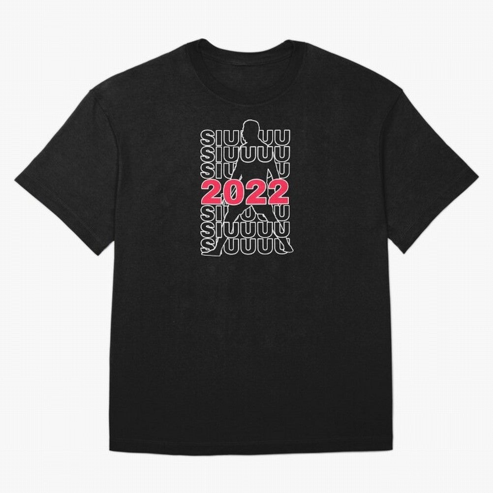 Siuuu 2022 Cristiano ronaldo goal Oversized T-Shirt Relive Global Football Passion for FIFA World Cup 2026, Inspired by Neymar, Haaland and Cristiano Ronaldo, Spain and Netherlands, Match Day Excitement, Supporter Culture, Golden Goals and Global