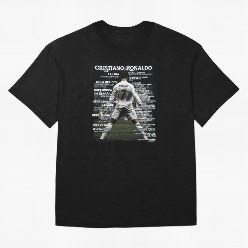 Cristiano Ronaldo Stats Oversized T-Shirt Wear the Spirit of Global Football Passion for FIFA World Cup 2026, Made for Neymar, Portugal, Worldwide Fan Energy, Dramatic Goals, Stadium Lights and Championship Celebrations; Built for Supporters