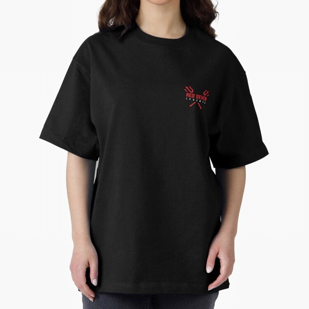 Red Seven Legends - Man Utd Oversized T-Shirt Celebrate Soccer Greatness during the FIFA World Cup 2026 USA Canada Mexico Journey through Cristiano Ronaldo, Haaland and CR7 Highlights, Portugal, Spain and Germany Pride, Football History, Final