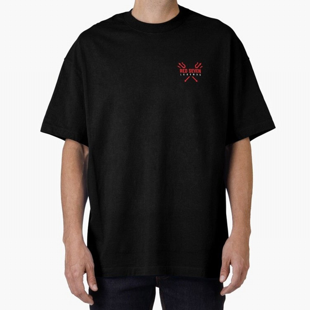 Red Seven Legends - Man Utd Oversized T-Shirt Celebrate Soccer Greatness during the FIFA World Cup 2026 USA Canada Mexico Journey through Cristiano Ronaldo, Haaland and CR7 Highlights, Portugal, Spain and Germany Pride, Football History, Final