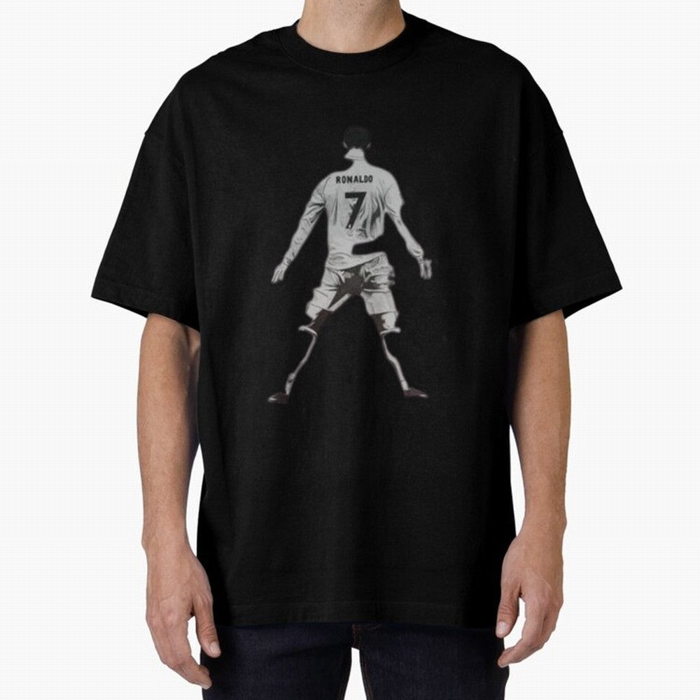 cristiano ronaldo Oversized T-Shirt Celebrate the Magic of FIFA World Cup 2026 Spirit, Capturing Brazil, Mbappe, Championship Spirit, Famous Goals, Roaring Crowds and International Football Unity; Ideal for Passionate Fans Who Love Underdog