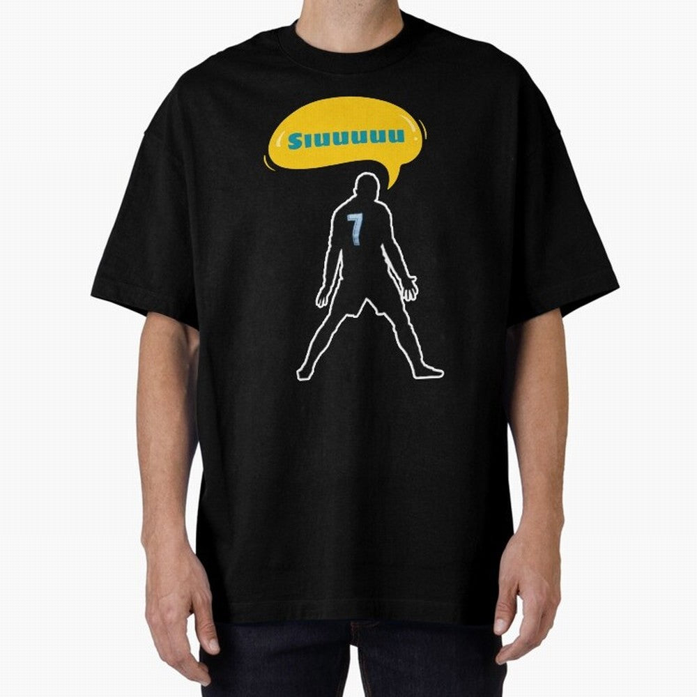 Siuuu Cristiano ronaldo goal Oversized T-Shirt Support the FIFA World Cup 2026 Journey through CR7 Highlights, Netherlands Pride, Championship Spirit, Famous Goals, Roaring Crowds and International Football Unity; Made for Die Hard Supporters,