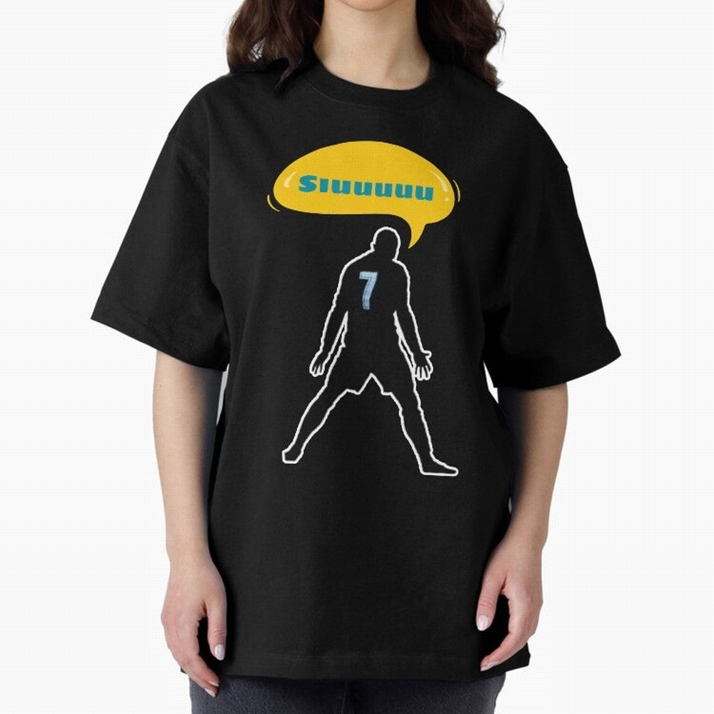 Siuuu Cristiano ronaldo goal Oversized T-Shirt Support the FIFA World Cup 2026 Journey through CR7 Highlights, Netherlands Pride, Championship Spirit, Famous Goals, Roaring Crowds and International Football Unity; Made for Die Hard Supporters,