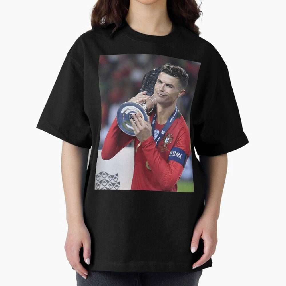 Todos Portugal 2019 Cr7 Oversized T-Shirt Stand Proud for Global Football Passion for FIFA World Cup 2026 USA Canada Mexico, Featuring Mbappe and Neymar, Spain, Tournament Hype, Historic Matchups, Family Viewing Parties and Global Sports Pride;