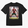 Cristiano Ronaldo Portuguese Legend Number Seven SIUUU Oversized T-Shirt Show Fan Pride Across FIFA World Cup 2026 Group Stage Spirit, Made for Argentina and Brazil, Messi, CR7 and Mbappe, Sports Nostalgia, International Competition, Famous Players
