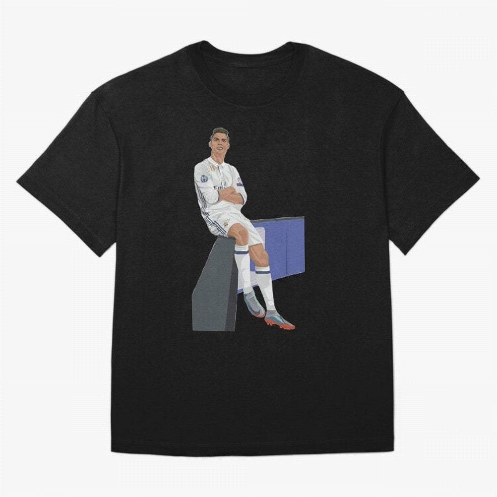 Cristiano Ronaldo Oversized T-Shirt Celebrate National Team Dreams in Global Football Passion for FIFA World Cup 2026, Connected to Messi, Neymar and Mbappe, Portugal, Spain and Germany, Football Passion, Legendary Performances, Festival Vibes and