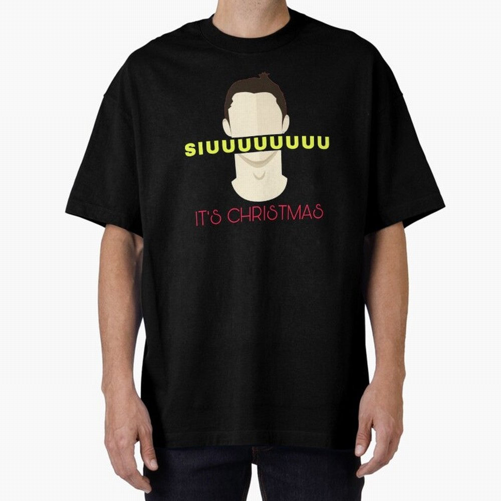 Siuuu it¡¯s Christmas CR7 Oversized T-Shirt Support Iconic Players in FIFA World Cup 2026 Spirit, Built around Argentina, France and Brazil, Neymar, Haaland and Cristiano Ronaldo, Football Passion, Legendary Performances, Festival Vibes and