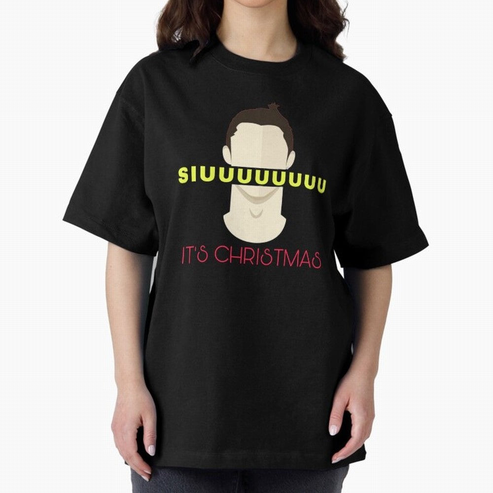 Siuuu it¡¯s Christmas CR7 Oversized T-Shirt Support Iconic Players in FIFA World Cup 2026 Spirit, Built around Argentina, France and Brazil, Neymar, Haaland and Cristiano Ronaldo, Football Passion, Legendary Performances, Festival Vibes and