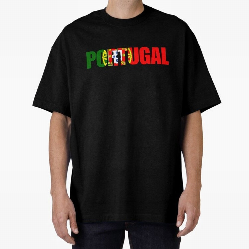 Portugal Country Oversized T-Shirt Bring Trophy Dreams to FIFA World Cup 2026 Inspired by Cristiano Ronaldo, Haaland and CR7, Spain Energy, Worldwide Fan Energy, Dramatic Goals, Stadium Lights and Championship Celebrations; Made for Die Hard