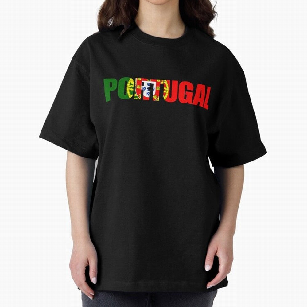 Portugal Country Oversized T-Shirt Bring Trophy Dreams to FIFA World Cup 2026 Inspired by Cristiano Ronaldo, Haaland and CR7, Spain Energy, Worldwide Fan Energy, Dramatic Goals, Stadium Lights and Championship Celebrations; Made for Die Hard