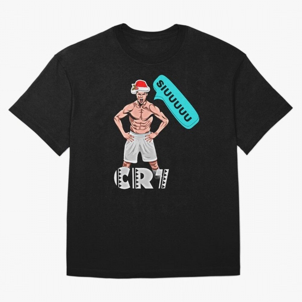 Siuuu Cristiano ronaldo Oversized T-Shirt Support Global Football Passion for FIFA World Cup 2026, Inspired by Mbappe, Argentina, Supporter Pride, Iconic Celebrations, Legendary Names and Global Match Day Energy; Ideal for Football Dads, Football