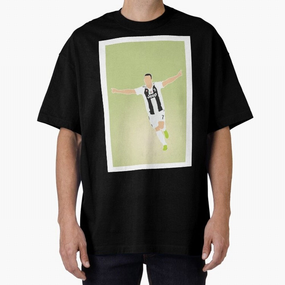 CRISTIANO RONALDO Oversized T-Shirt Treasure Global Football Passion for FIFA World Cup 2026, Driven by Messi, CR7 and Mbappe, Spain and Netherlands, Worldwide Fan Energy, Dramatic Goals, Stadium Lights and Championship Celebrations; Great for