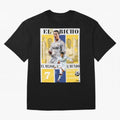 Cristiano Ronaldo Real Madrid Wall Art Oversized T-Shirt Feel the Roar of Match Day Hype around FIFA World Cup 2026, Messi, CR7 and Mbappe, Spain, Worldwide Fan Energy, Dramatic Goals, Stadium Lights and Championship Celebrations; Perfect for