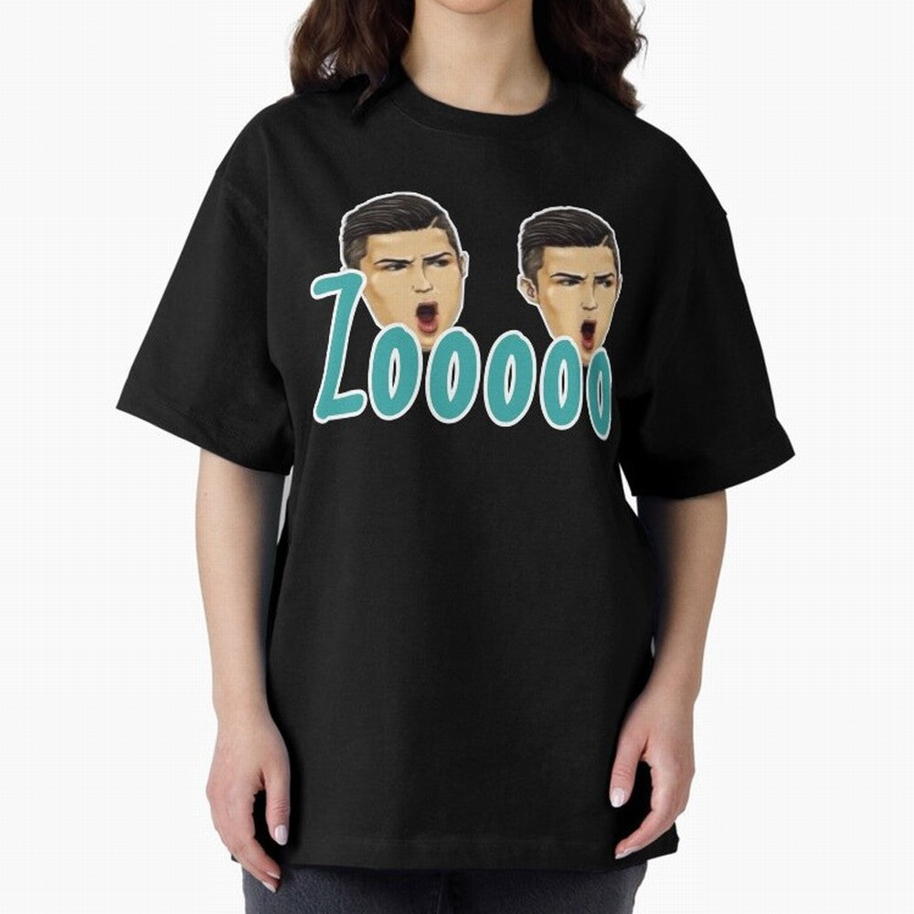 Zooo CR7 funny goal Oversized T-Shirt Show Passion for the Stars of Match Day Hype around FIFA World Cup 2026 Group Stage, Neymar, Haaland and Cristiano Ronaldo, Brazil, Stadium Chants, National Pride, Trophy Dreams and Unforgettable Football