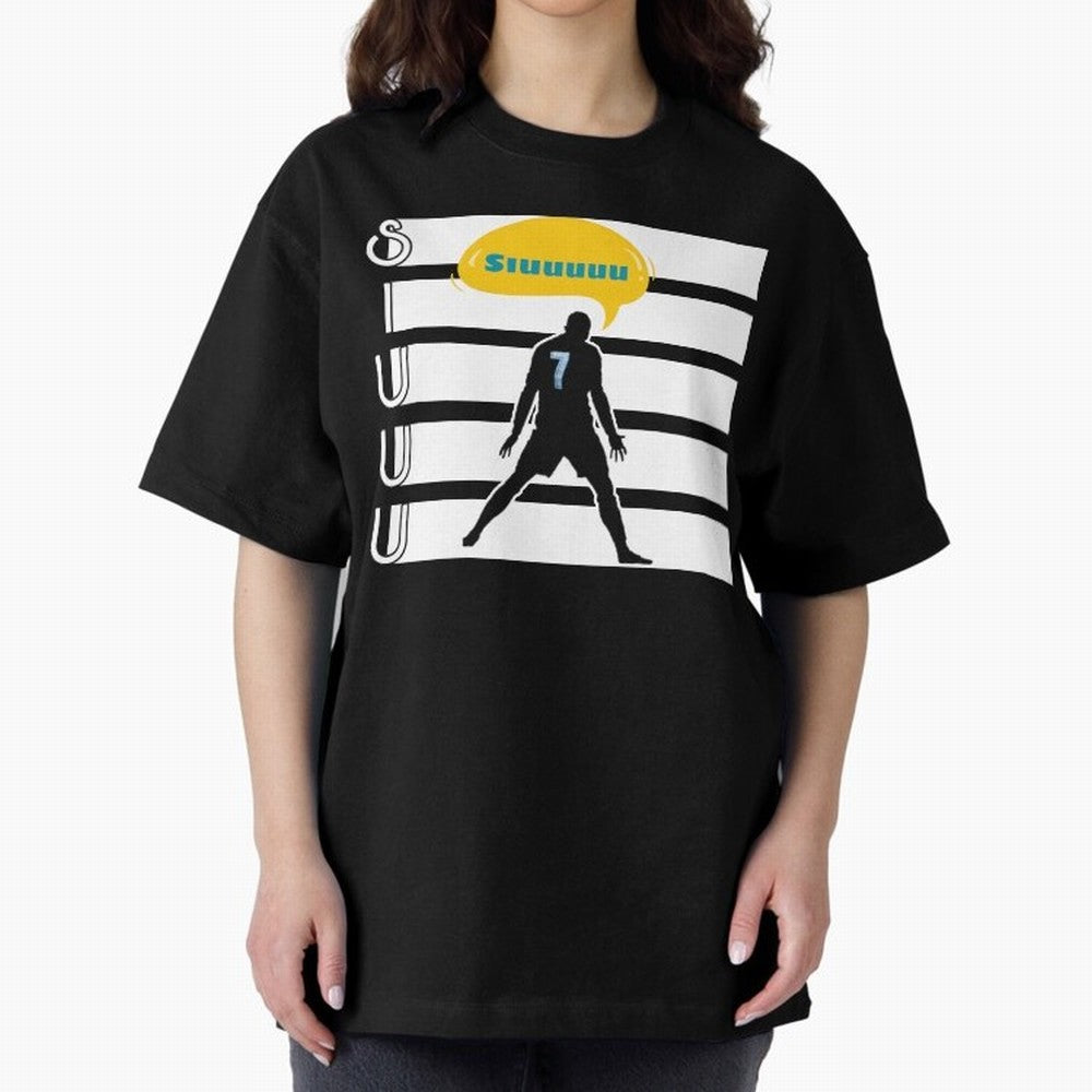 Siuuu CR7 goal Oversized T-Shirt Celebrate the Magic of FIFA World Cup 2026 Group Stage for Fans of Haaland and Mbappe and England and Germany, Bringing Football Festival Excitement, Trophy Ambitions, Country Rivalries and Star Player Buzz; Made