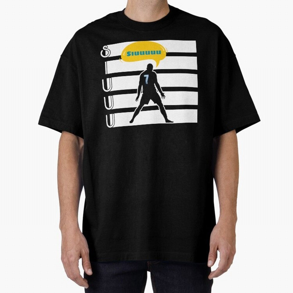 Siuuu CR7 goal Oversized T-Shirt Celebrate the Magic of FIFA World Cup 2026 Group Stage for Fans of Haaland and Mbappe and England and Germany, Bringing Football Festival Excitement, Trophy Ambitions, Country Rivalries and Star Player Buzz; Made