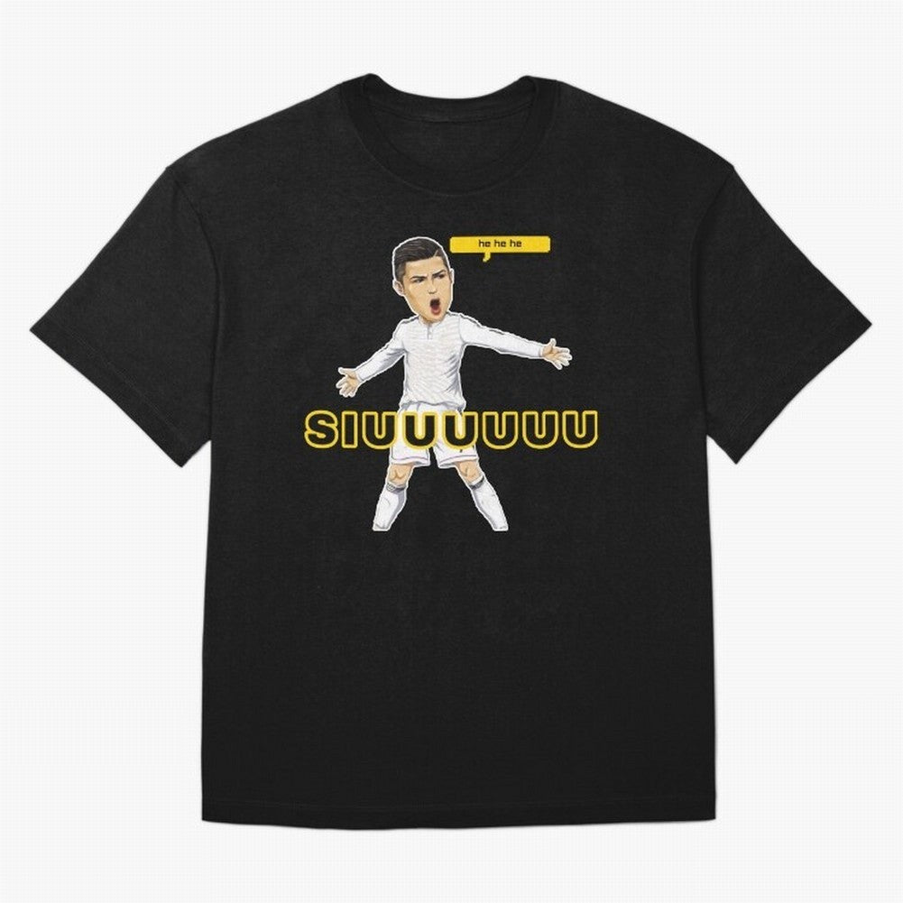 hehehe suiii cristiano ronaldo goal Oversized T-Shirt Turn Up for FIFA World Cup 2026 Spirit, Celebrating Brazil, Portugal and Argentina, Neymar, Goal Celebration Energy, Supporter Heritage, Football Icons and Worldwide Tournament Joy; Made for
