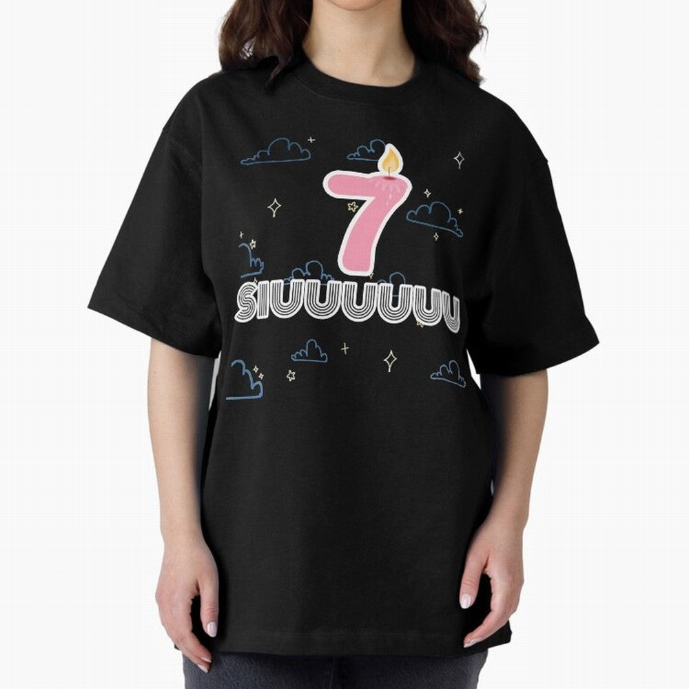 Siuuu 7 Cristiano ronaldo Oversized T-Shirt Celebrate Unforgettable Nights in Global Football Passion for FIFA World Cup 2026 USA Canada Mexico, Connected to Neymar, Haaland and Cristiano Ronaldo, Germany, Championship Spirit, Famous Goals, Roaring